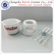 Customized Ceramic Chocolate Fondue Set
